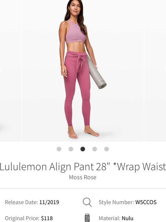 lululemon athletica Pants - Lululemon align leggings wrap waist